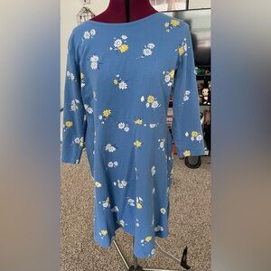 Size large blue floral dress
